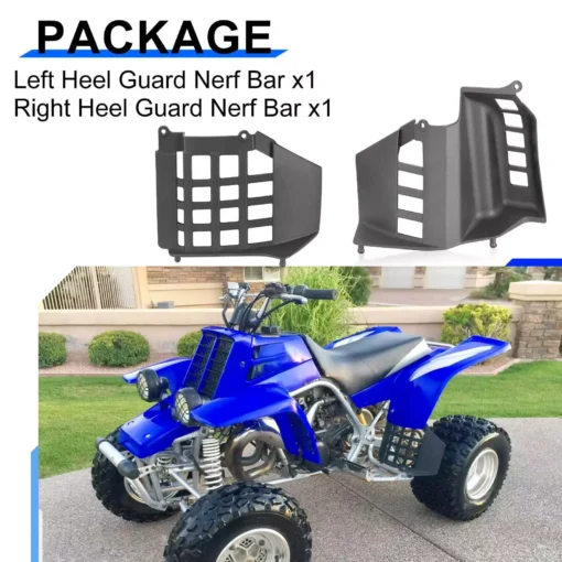 Yamaha Banshee 350 YFZ350 with durable heel guards and rear fender flaps.